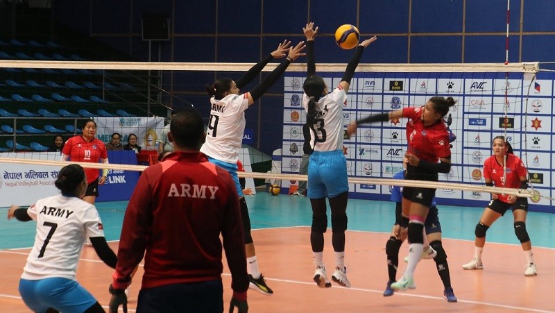 एनभीए भलिबल च्याम्पियनशिप : महिलातर्फ न्यु डायमन्ड र पुलिस फाइनलमा