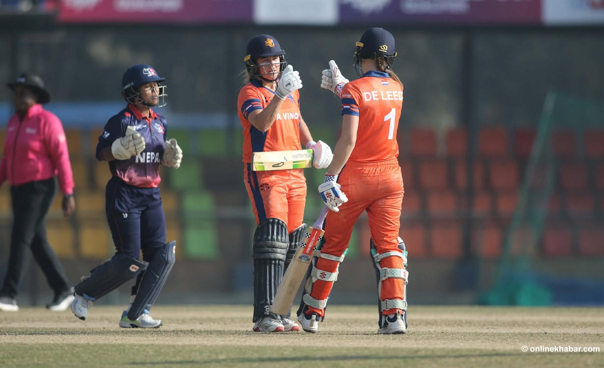 महिला टी-२० विश्वकप ग्लोबल छनोट : नेदरल्यान्ड्ससँग नेपाल २ रनले पराजित